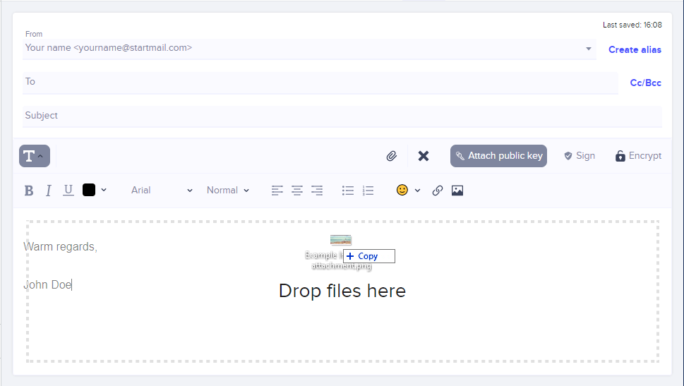 Attachments StartMail
