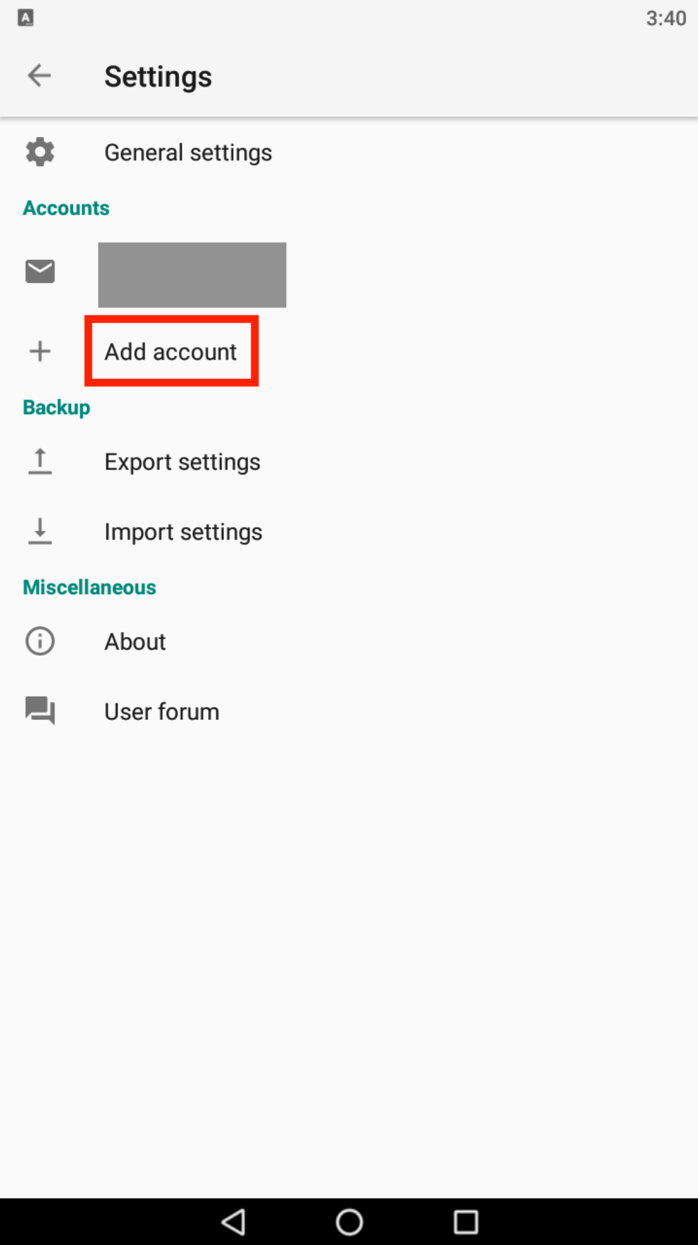 K9 Mail (Android) StartMail