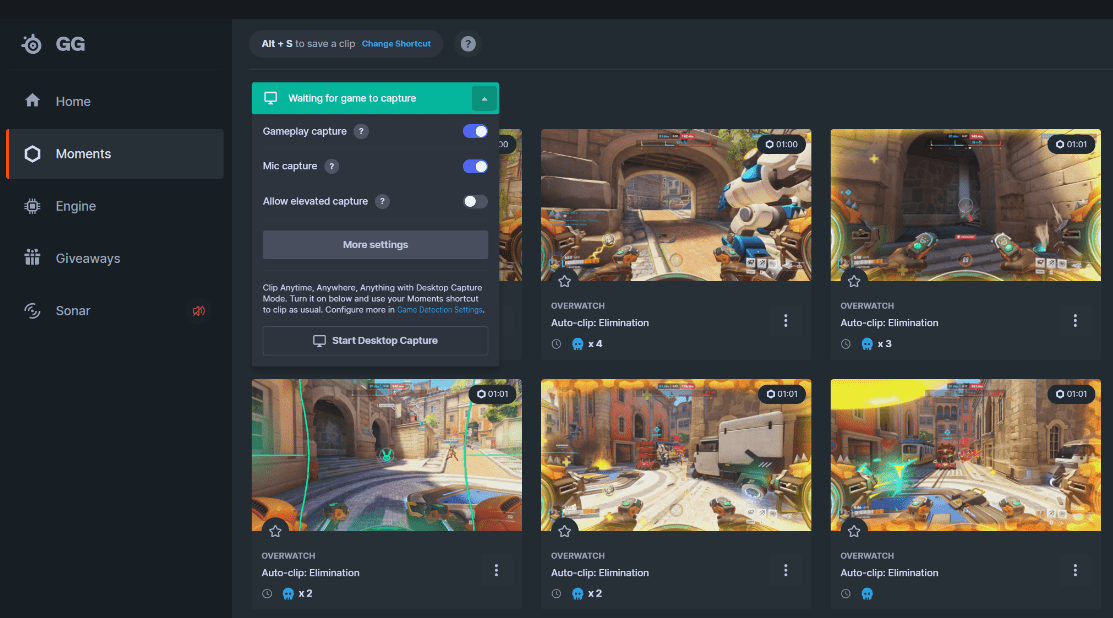 Autoclip Overwatch 2 with SteelSeries Moments Support