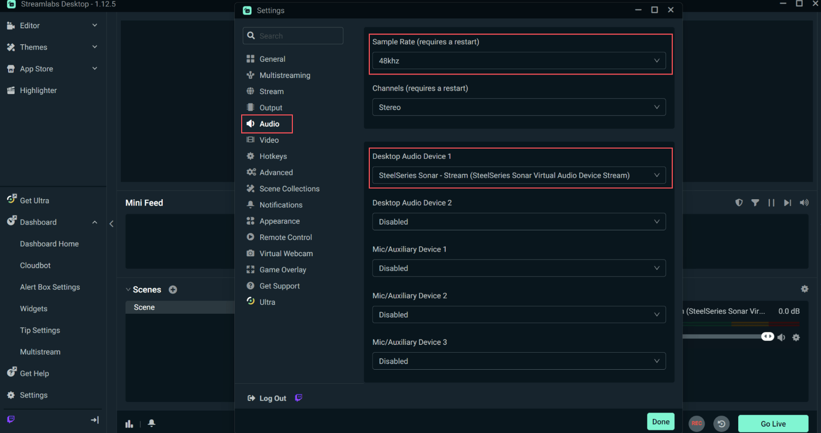 Setup with Streamlabs Support