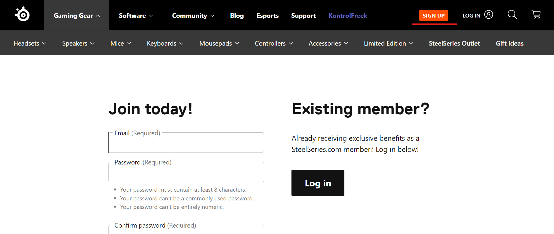 How to Create a SteelSeries Account – Support