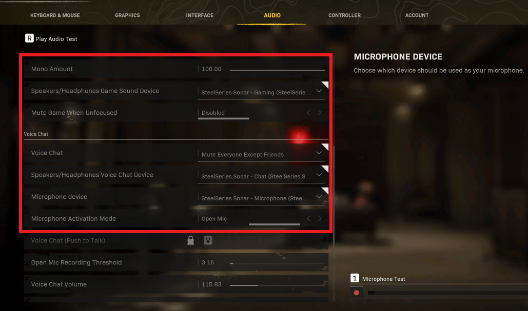 Sonar Setup COD Warzone Support