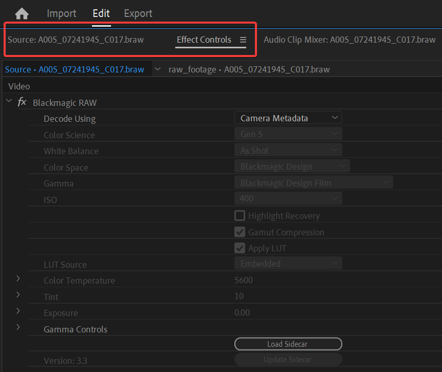 Premiere Pro Camera Raw Settings Frequently Asked Questions