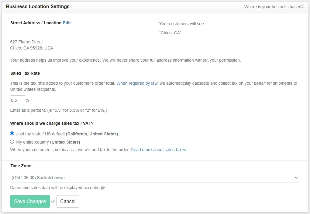 What taxes do I need to charge, how do I set up sales tax? Storenvy