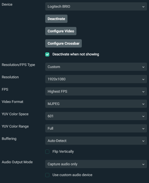 Как настроить вебку в стрим лабс обс