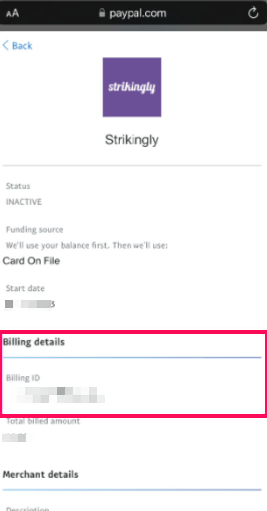 Finding your PayPal Billing Agreement ID Strikingly Help Center