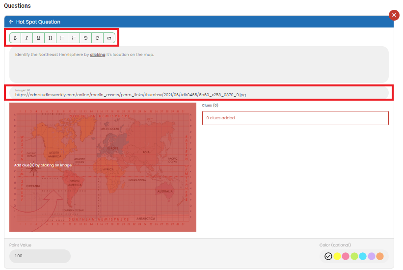 Hot Spot Question Types Studies Weekly