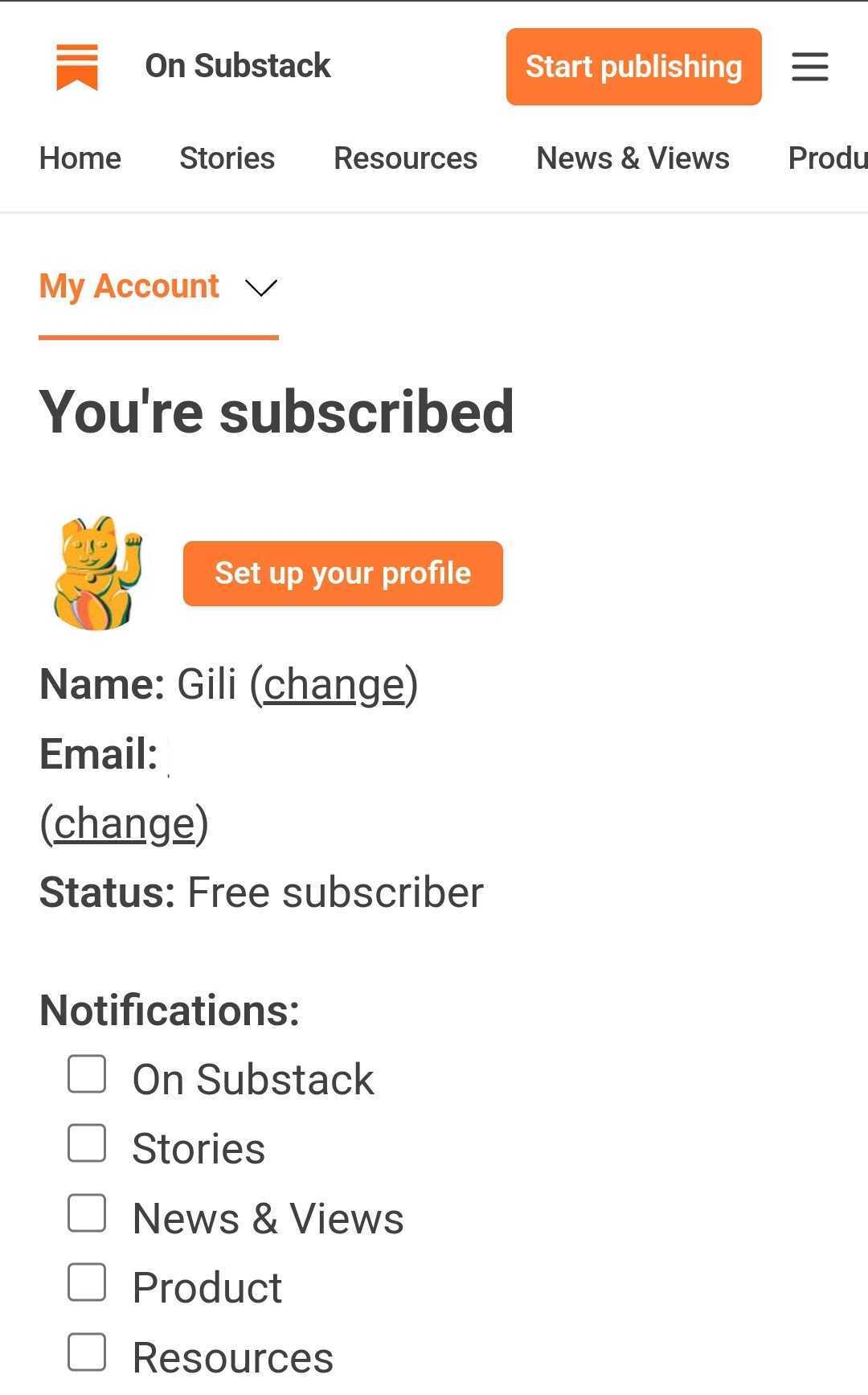 How do I unsubscribe from a publication on the Android app? Substack, Inc