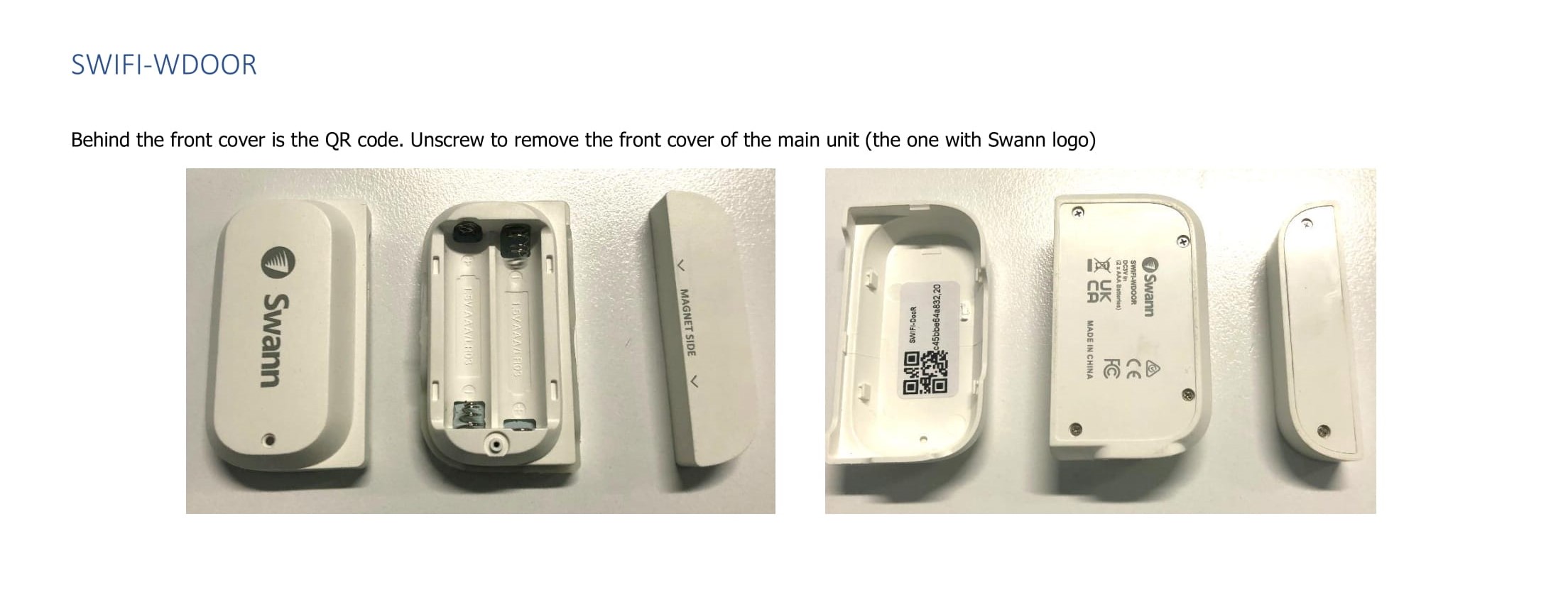 Where to get the QR Code for pairing in Swann Security app Swann
