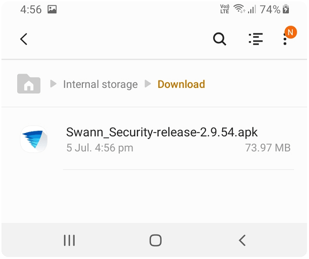 Swann Security App for Android 8 and lower Devices Swann