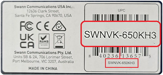How to Find Your Swann Product Information: Model, P2P/UID, MAC, Serial