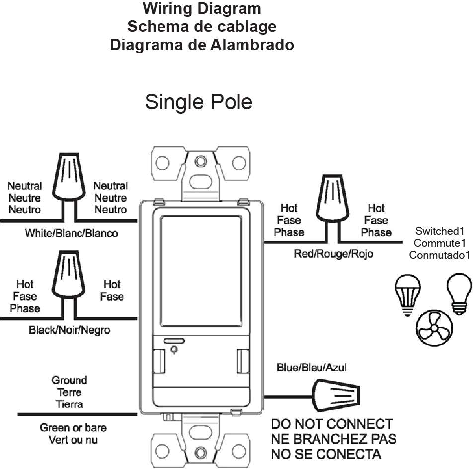 Installing the Swidget Switch in single pole configuration – Swidget