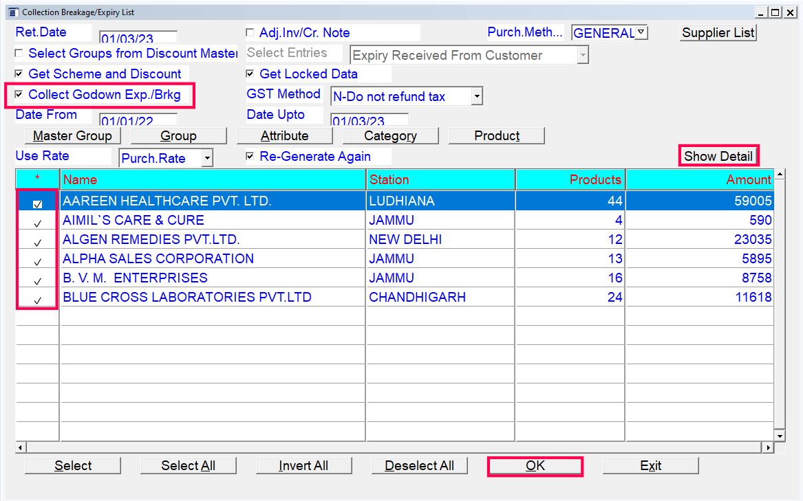 How to Create Purchase Return Bulk Entries in Unisolve/Cross