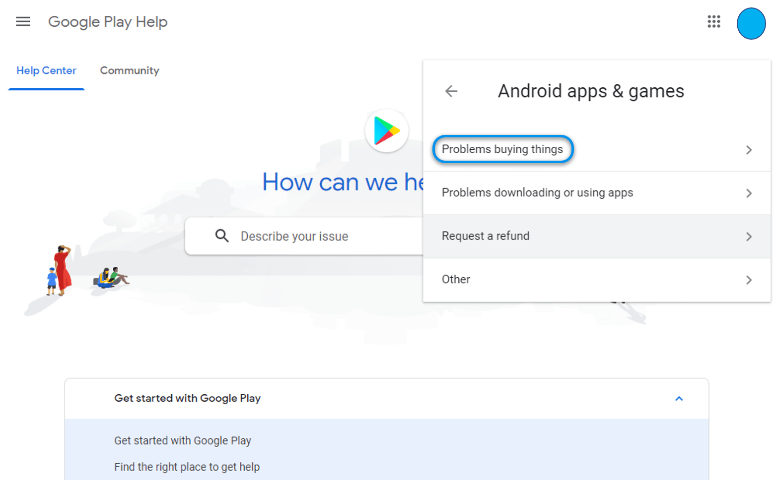 How to use Google Help Center Support