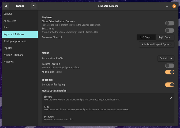 Touchpad (Configure or Disable) System76 Support
