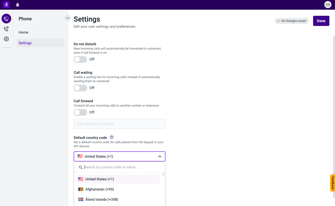 Talkdesk Phone Settings Knowledge Base