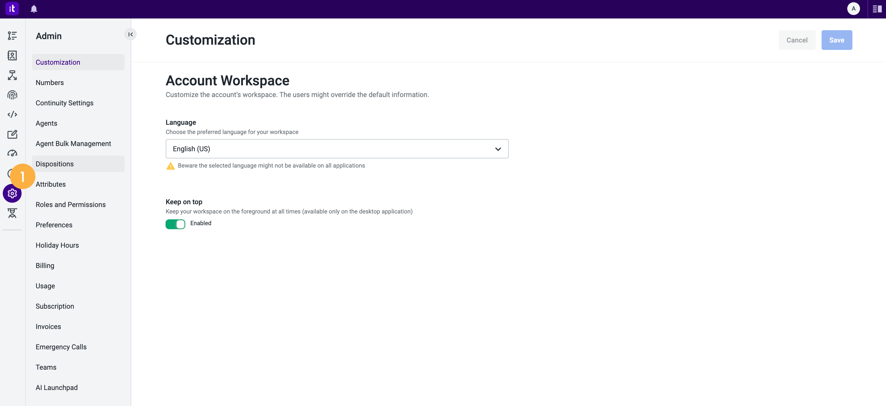 Talkdesk Admin Overview Knowledge Base