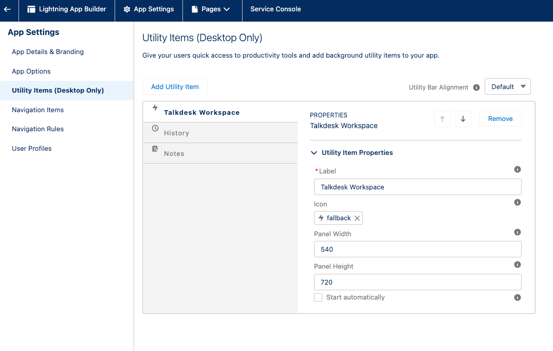 Configuring Talkdesk Workspace Embedded in Salesforce Knowledge Base