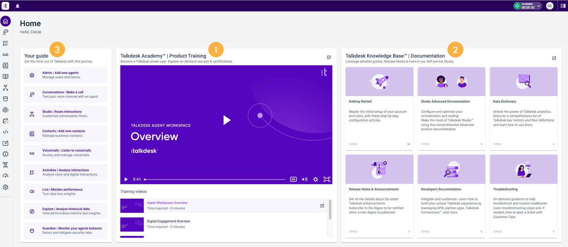 Talkdesk Home (New) Knowledge Base