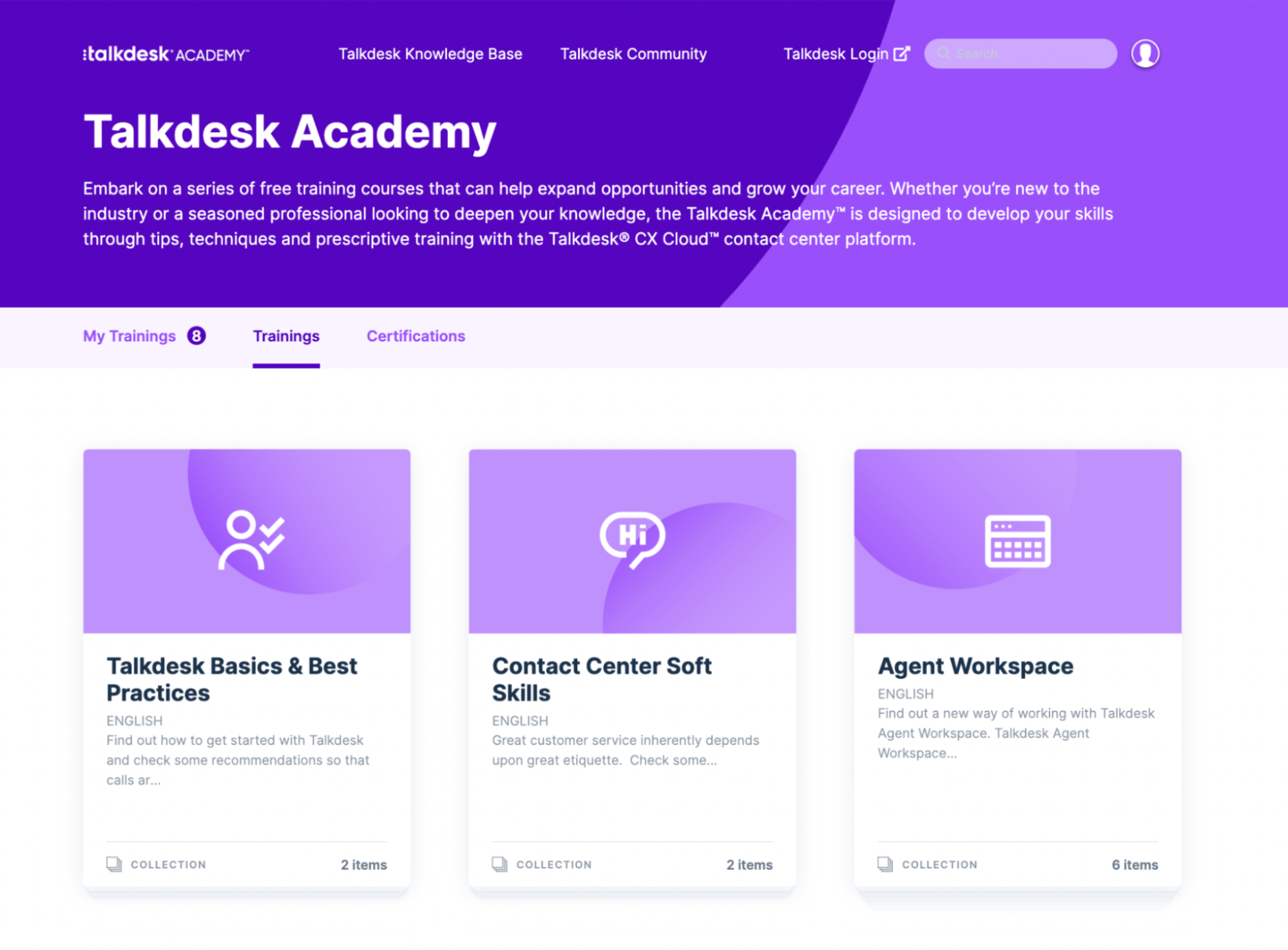 Talkdesk Academy FAQ Knowledge Base