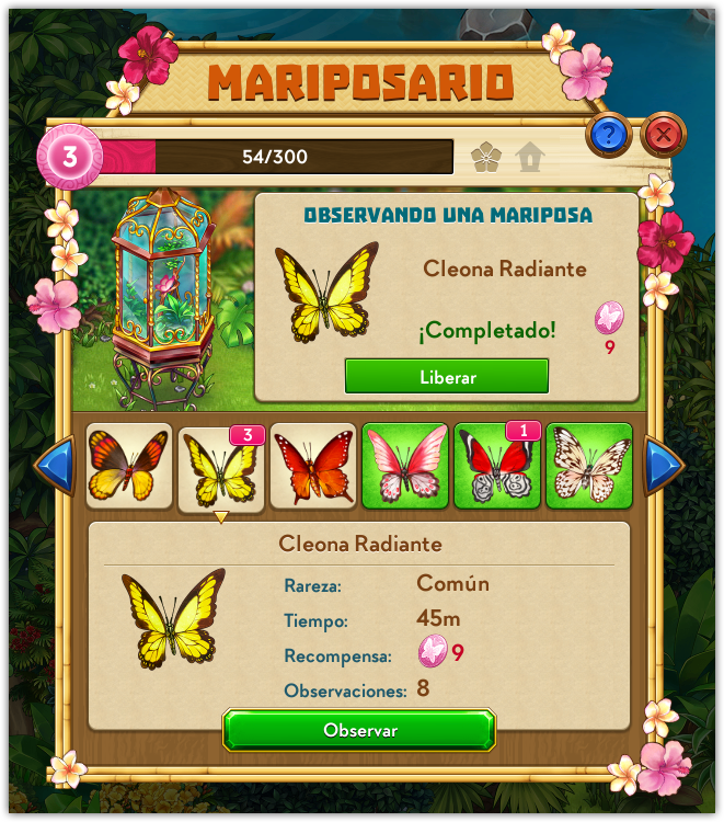 Cómo atrapar mariposas Taonga Player Support