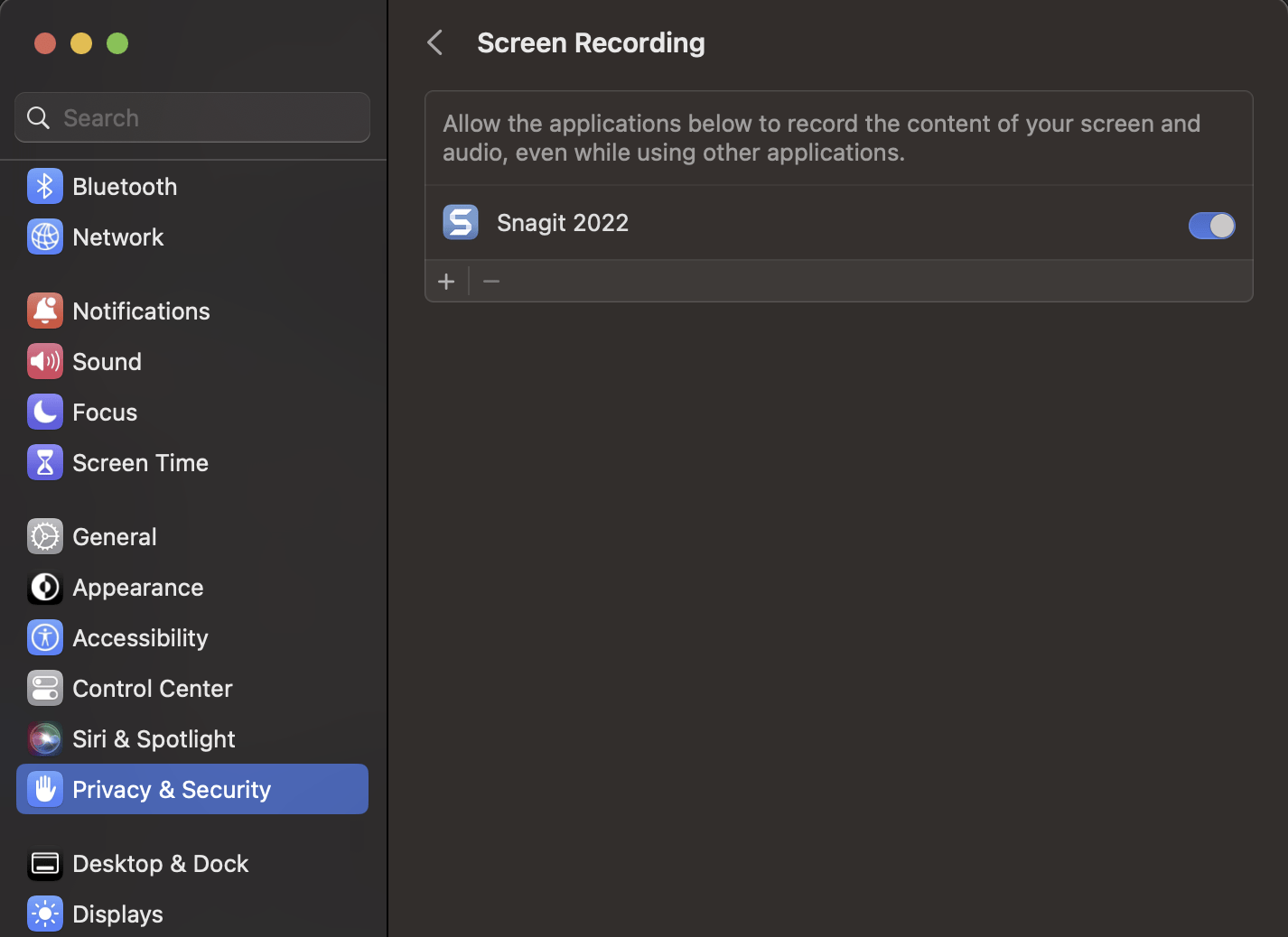 Error Obtaining Sample Buffers When Recording With Snagit TechSmith