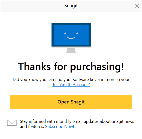 Snagit Enter My Software Key TechSmith Support