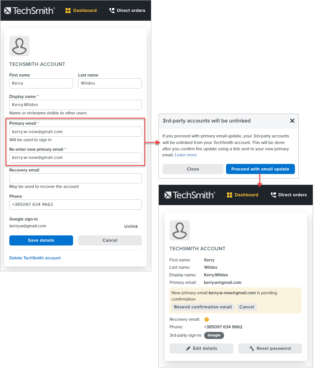 SignIn Methods & Linked Accounts FAQ TechSmith Support