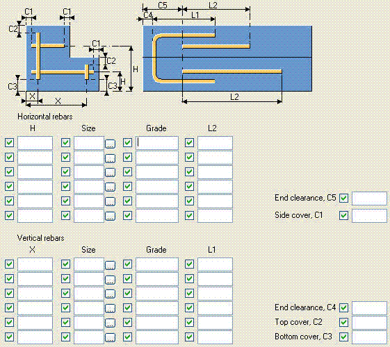 End rebar Tekla User Assistance
