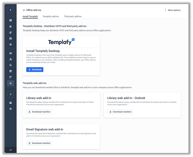 Office Addins section Knowledge Base