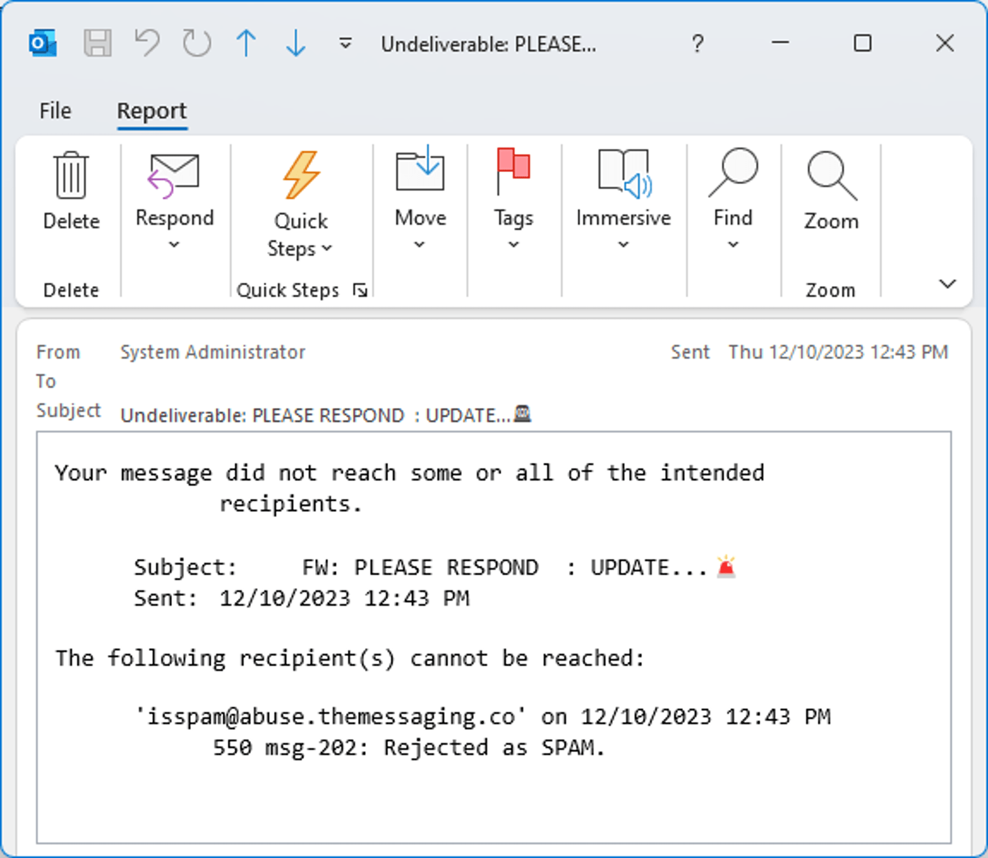 How to report spam emails The Messaging Company