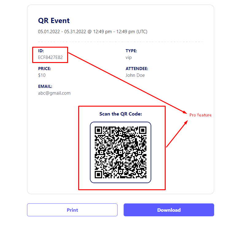 QR Code for Event Ticket Management(Pro) Documentation for Plugins