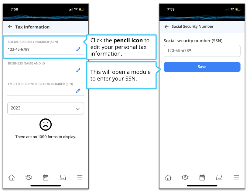 How do I change my tax information? Real