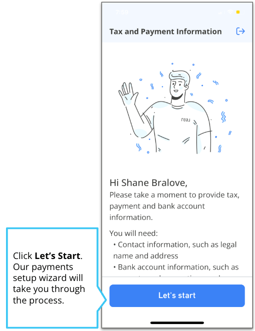 How do I change my tax information? Real