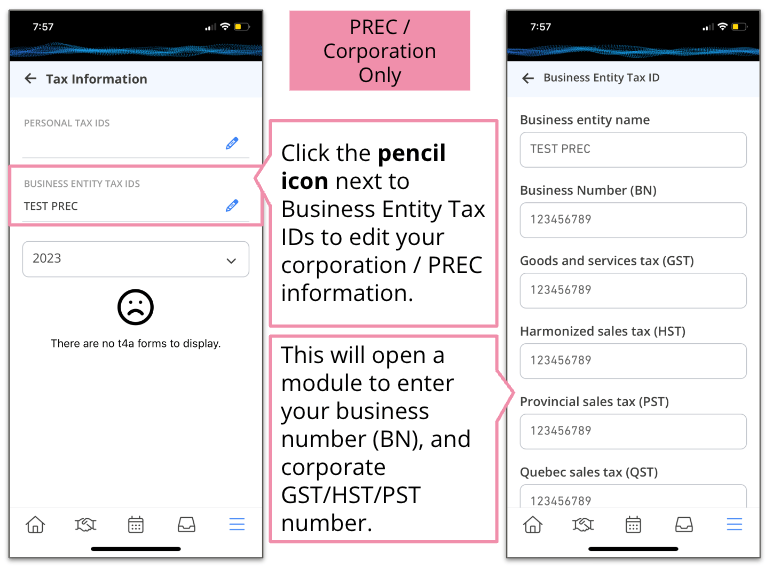 How do I change my tax information (Canada)? Real