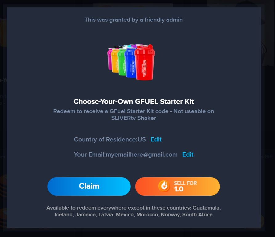 Claiming Promo Codes SLIVER.tv