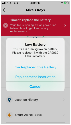 Replace a Tile Battery – Tile Support