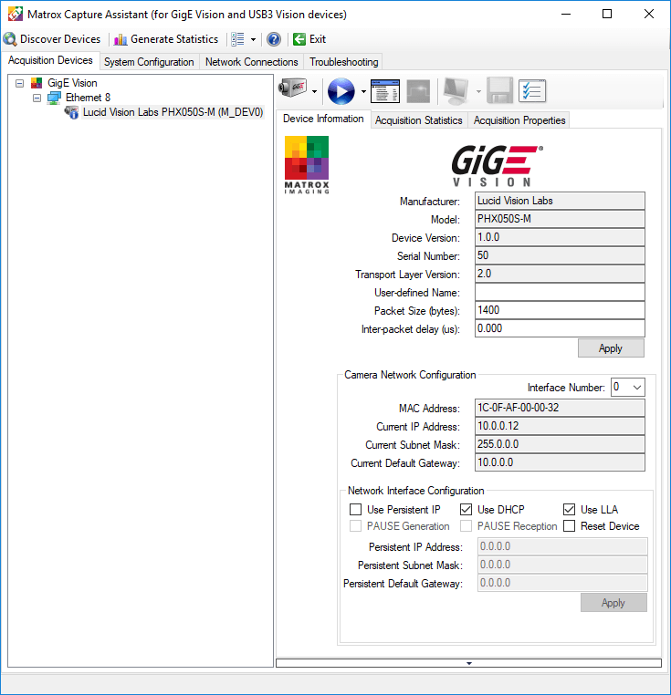 Using Matrox Image Library (MIL) for Windows | LUCID Support & Help