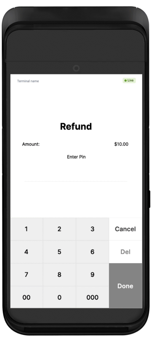 How to process a refund on a Standalone Till Portable Till Payments