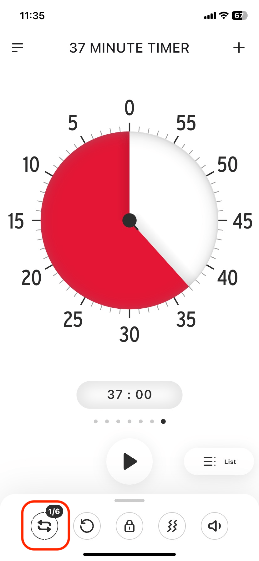 How to set a repeating Timer. Time Timer Support