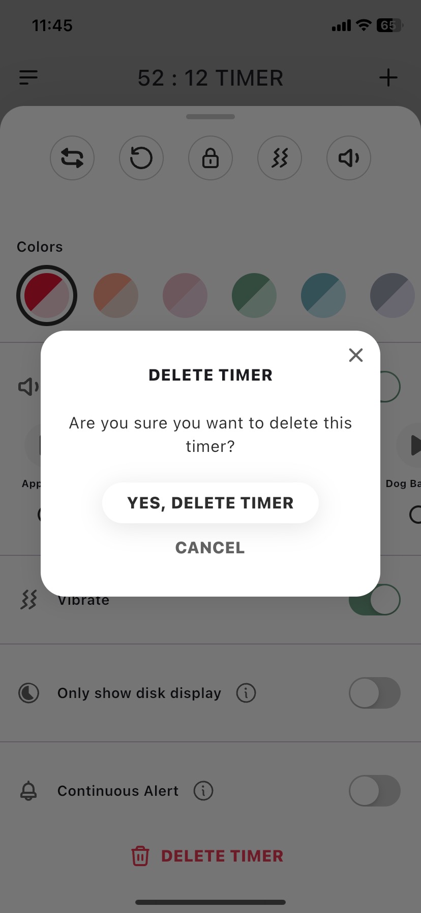 How to delete a Timer. Time Timer Support