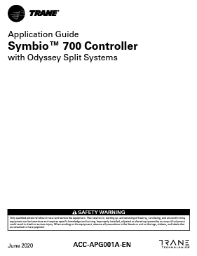 Odyssey - Symbio® 700 Controller - Application Guide – Trane Commercial
