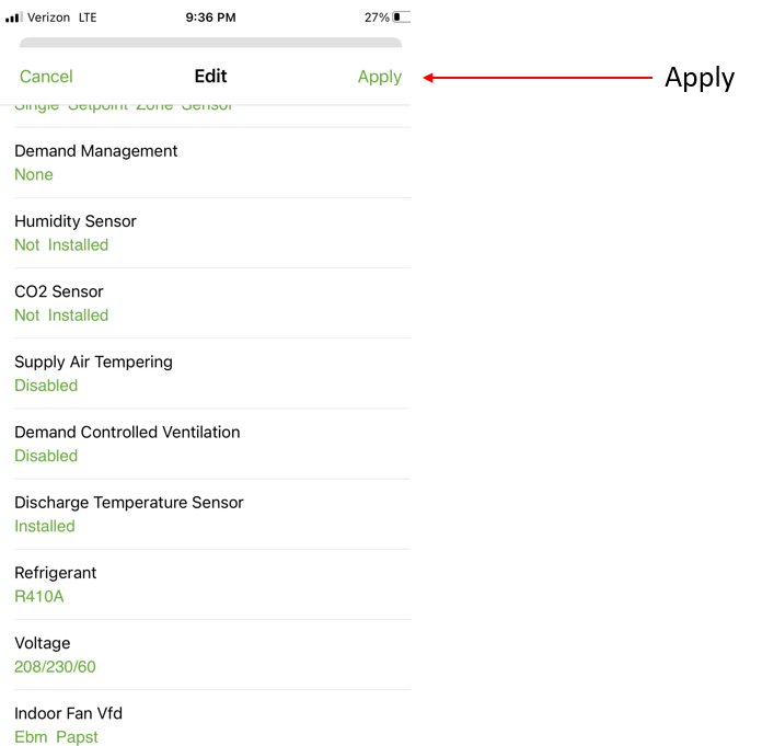 How to configure the Symbio 700 Precedent with the Mobile Phone App – Trane