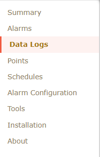 How do you pull data logs using the Symbio Web UI? – Trane Commercial