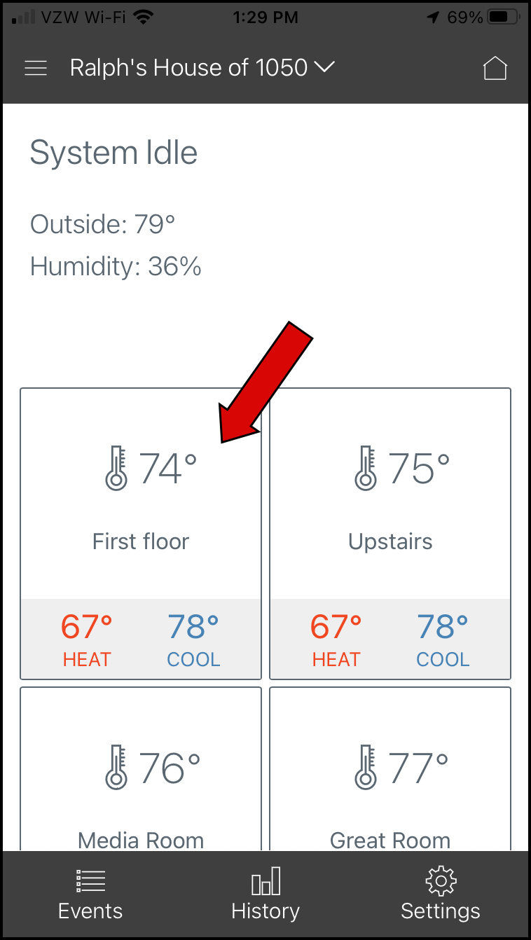 Trane® Home App Freezes When Changing Zone Modes Apple® iOS® 15.5