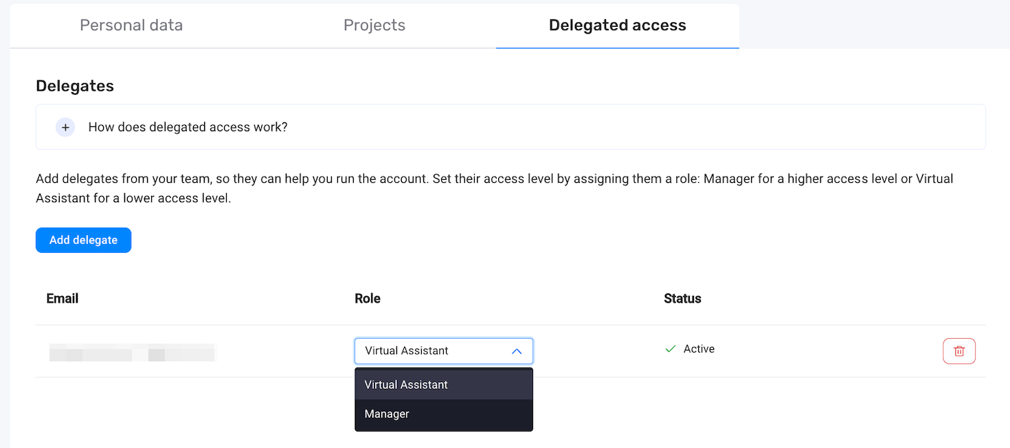 How to delegate access to your account Travelpayouts Help Center