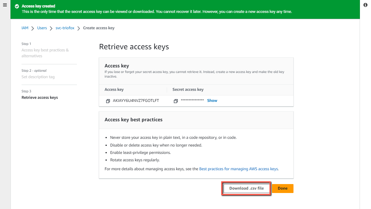 Publish a cloud share with AWS S3 bucket TrioFox Support Team