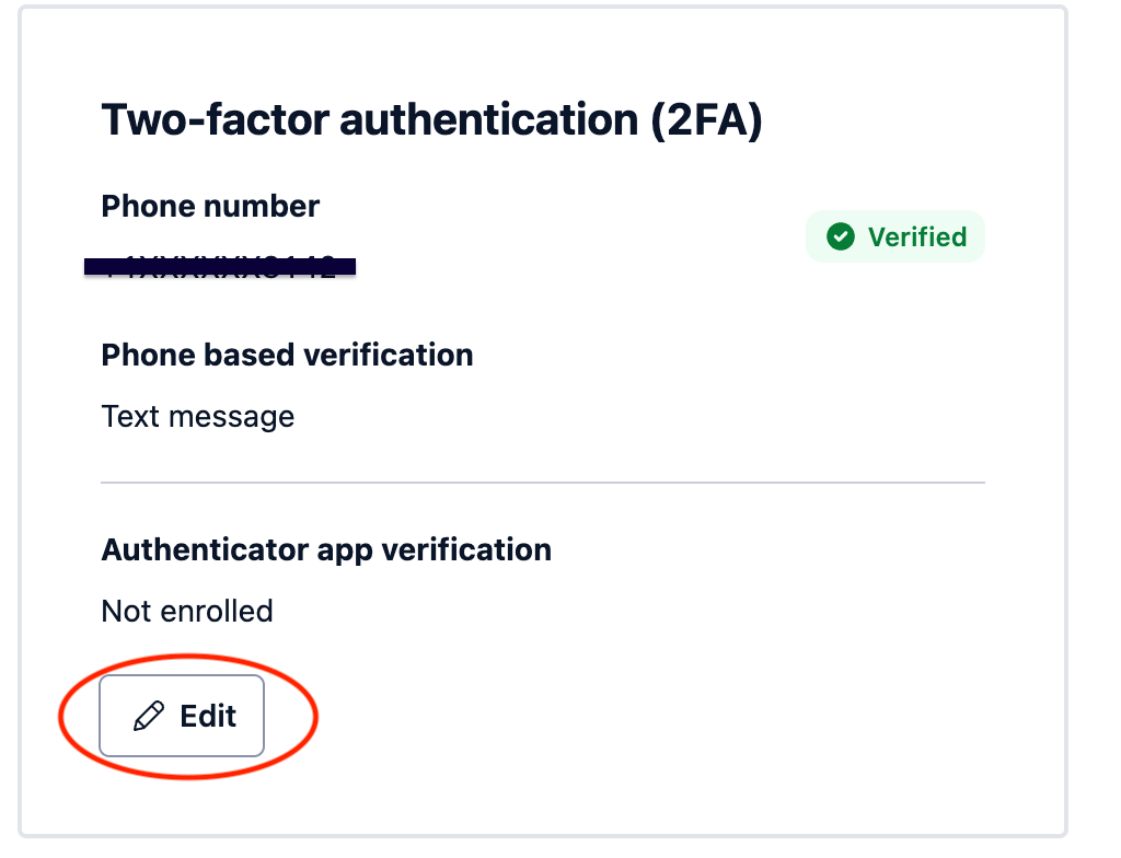 Change the Two-Factor Authentication (2FA) Phone Number on your 