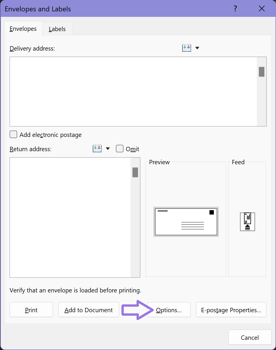 How to Print on Envelopes ITS Virtual Helpdesk