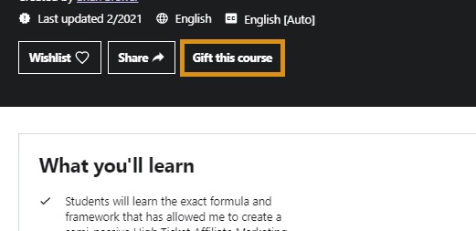 Udemy Gifts Udemy